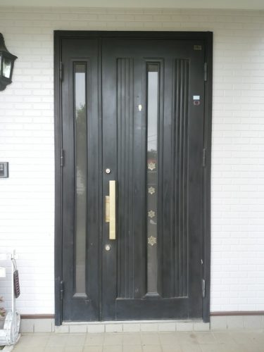 玄関リフォーム　ドア　S12P彩風タイプ｜茨城つくばエリアの玄関ドア施工事例