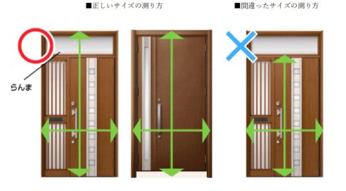 玄関ドアの測り方